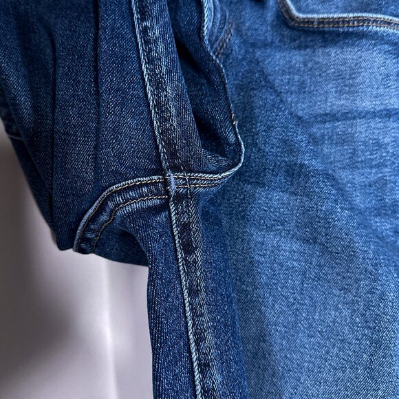 NWT Mother Mid-Rise Dazzler Flood Fray What's Your Sign Straight Jean Size 29 - Picture 6 of 16